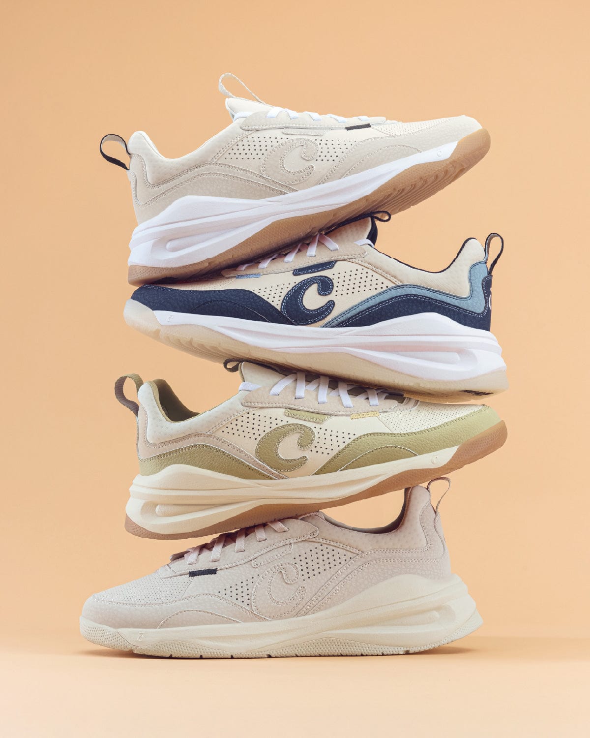 Women's Strada - Sand / Navy / White - Image 8