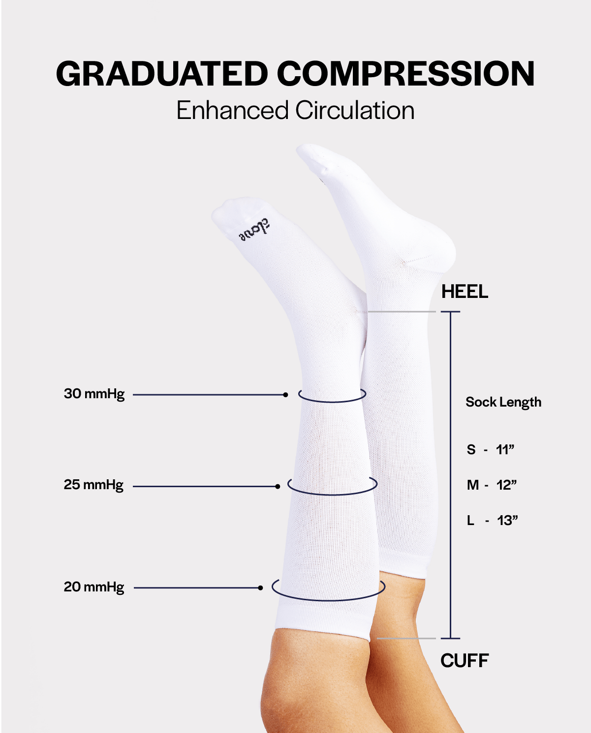 Compression Socks - Celestial Black - Image 3