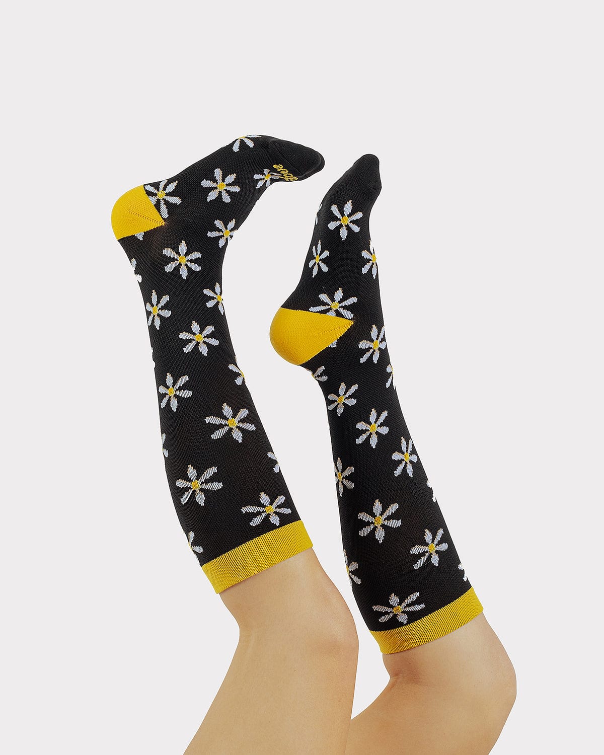 Compression Socks - White Daisy - Image 2