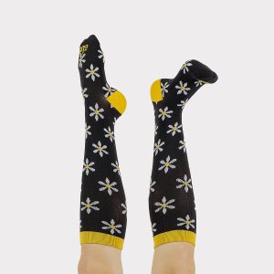 Compression Socks - White Daisy