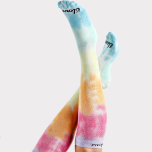 Compression Socks Wide - Rainbow Tie Dye
