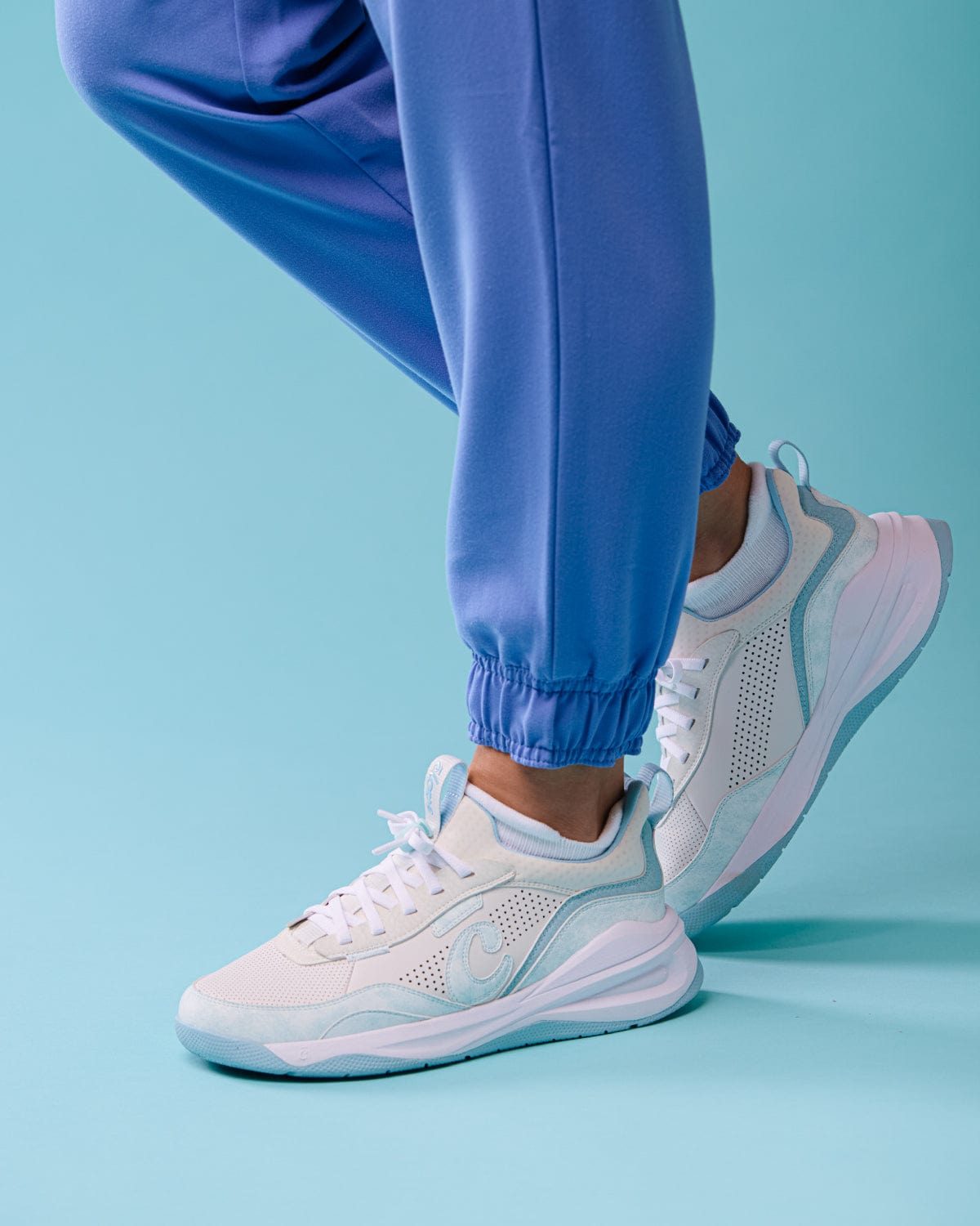 Women's Strada - White / Brushed Aqua - Image 4