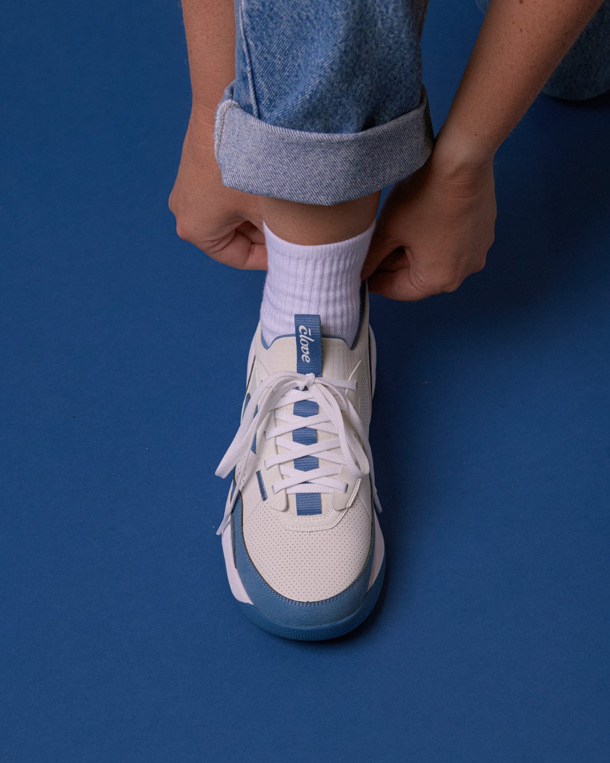 Women's Strada - White / Ocean Blue - Image 7
